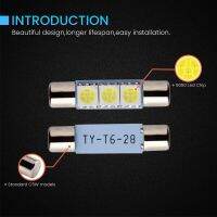 : 》 ”{: C5W พู่ห้อย Led T6 28มม. 31มม. สำหรับกระบังแสงรถยนต์พาหนะหลอดไฟกระจกเงาโต๊ะเครื่องแป้งตกแต่งภายในแผนที่หลอดไฟโดม6615F 6614F 3022 5050