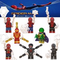 ❦ ของเล่นเด็กตัวต่อตัวต่อฟิกเกอร์ Marvel Spiderman Far From Home Minifigures Spider-Man สําหรับเด็ก Wm6071