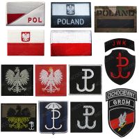 【YF】✸✁  Poland Embroidered Flag Force Patches Reflective Emblem Embroidery Badges