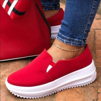 2022 New Flats Shoes Platform Sneakers Women Sport Wedges Fashion Ankle Casual Running Female Spring Autumn Designer Mujer Shoes