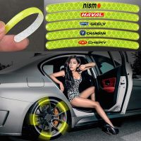 【cw】 1Set Car Hub Reflective Sticker for Alfa 147 159 166 Stelvio Giulia Gt Accessories