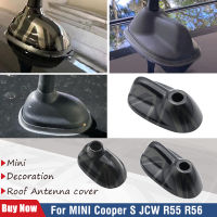 สำหรับ BMW MINI Cooper S JCW R56 R55 ธงสีดำรถภายนอกเสาอากาศตกแต่งสติกเกอร์ฝาครอบรถ - อุปกรณ์จัดแต่งทรงผม-serfgfdtr