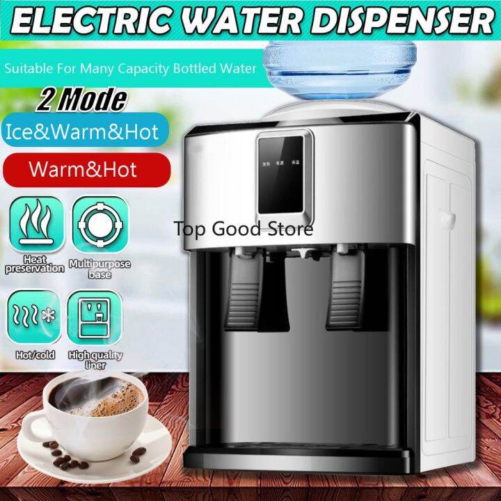 3 in 1 Electric Water Dispenser Desktop Drinking Fountain Warm Water