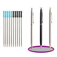 2/11/20/PCS Ballpoint Pen Steel Rotating Metal Ball pen Commercial Ballpoint Pens For School Office Stationery Ink Black Blue Pens