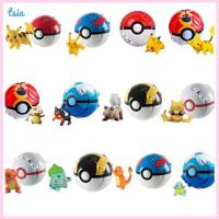 Rx ของเล่นฟิกเกอร์ อนิเมะโปเกม่อน เอลฟ์บอล Pikachu Charmander Litten Rockruff Pokeball Pocket Monster 12 แบบ ของขวัญ