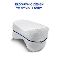 Pregnancy Body Memory Foam Pillow Orthopedic Knee Leg Wedge Foot Cushion for Side Sleeper Sciatica Relief or Pillowcase