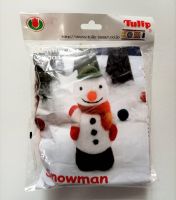 Tulip felting kit Snow Man / เซ็ตใยขนแกะสำหรับงาน needle felting รูปสโนว์แมน แบรนด์ Tulip จากประเทศญี่ปุ่น (TSK0014e)