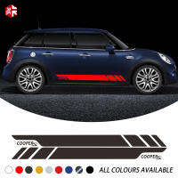 2 Pcs รถจัดแต่งทรงผม Cooper S กราฟิกไวนิล Decal Racing ประตูด้านข้างสติกเกอร์สำหรับ MINI Cooper S F55 JCW One อุปกรณ์เสริม