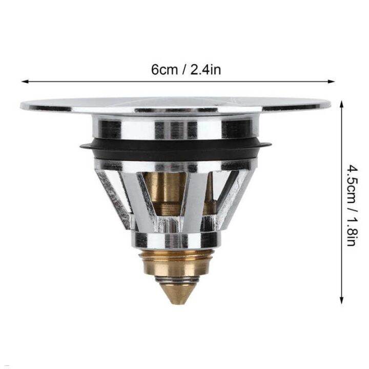 hair-stoppers-wash-basin-bounce-drain-filter-with-gasket-push-type-sink-draining-stopper-bathroom-sewer-fittings