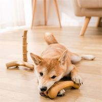 Dog Toys Aggressive Log Color Chew Toys Deer Antlers Bone Molar Dog Toy Tough Durable Chew Stick Household Tools Toys