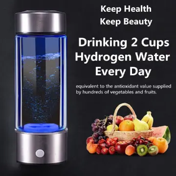 450ml Portable Hydrogen Water Bottle Ionized Generator Machine Rechargeable