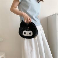 YVONNETR กระเป๋าผ้า Kuromi Tas Kosmetik รูปการ์ตูนตุ๊กตายัดนุ่นของเล่นเมโลดี้แบบพกพากระเป๋าเก็บของผู้หญิง