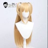 Misa Amane Cosplay Wig Anime Death Note Cosplay Wig HSIU Misa Amane Women Death Note Cosplay Golden Long Hair+wig Cap