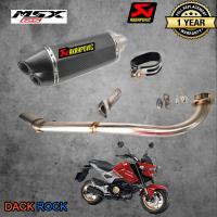 ท่อmsx125ทุกรุ่น ท่อhonda ท่อakrapovic2รู เคฟล่า msx125 ท่อแต่ง msx125 ทุกโฉม เสียง แน่น นุ่ม ทุ้ม ไม่แต่งในรอบสูง ระบายความร้อนได้ดี อัตราเร่งดีขึ้น