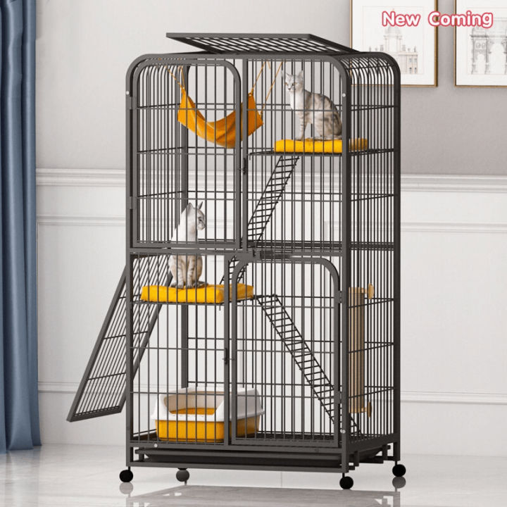 Stackable Cage for cat cage 4 layer Cat House collapsible cage Cat ...