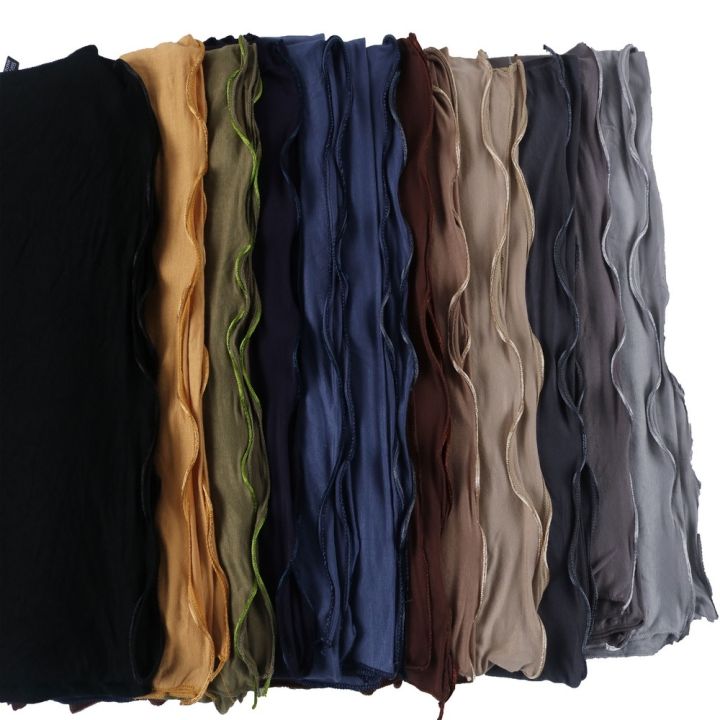 cw-cotton-stretchy-plain-jersey-hijab-scarf-with-colored-lines-nertherlands-muslim-shawls