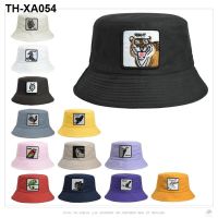 Wide-brimmed double fisherman hat female animals travel poster bucket hats outdoor shade sunscreen man