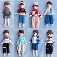 เสื้อผ้าตุ๊กตาเด็กผู้ชาย28ซม. มาใหม่1/6ตุ๊กตา Bjd แต่งตัวอุปกรณ์เสริมหล่อชุดเสื้อผ้าลำลองไม่รวมตุ๊กตา