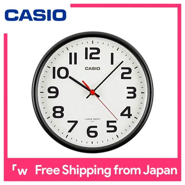 CASIO Wall clock Radio black Diameter 21.6cm Analog hangers available