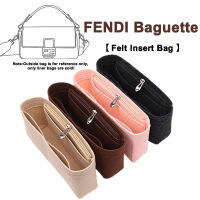 รู้สึกแทรกกระเป๋าออแกไนเซอร์เหมาะกับสำหรับ FENDI Baguette กระเป๋าในกระเป๋าแต่งหน้ากระเป๋าถือออแกไนเซอร์เดินทางภายในกระเป๋ากระเป๋าเครื่องสำอางแบบพกพา