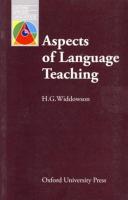 Bundanjai (หนังสือคู่มือเรียนสอบ) Oxford Applied Linguistics Aspects of Language Teaching (P)
