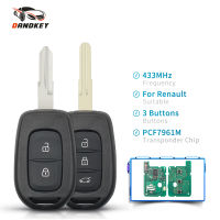 Dandkey Remote Car Key 433MHZ PCF7961M 4A Chip For Renault Sandero Dacia Logan Lodgy Dokker Duster Clio4 Master Fob 2 3 Buttons