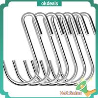 OKDEALS 30PCS เหล็กไร้สนิม ตะขอรูปตัว S เงินสีดำ 2.48นิ้วค่ะ ตะขอสแตนเลส S ป้องกันสนิมและสนิม ชั้นเก็บของติดผนัง กระถางแขวนผนัง