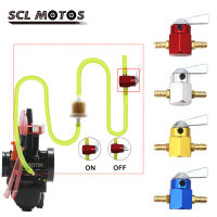 SCL MOTOS สวิตช์วาล์วก๊อกน้ำมัน เปิด ปิด คาร์บูเรเตอร์ถังน้ำมันเชื้อเพลิงเบนซิน ขนาด 6 และ 8 มิลลิเมตร