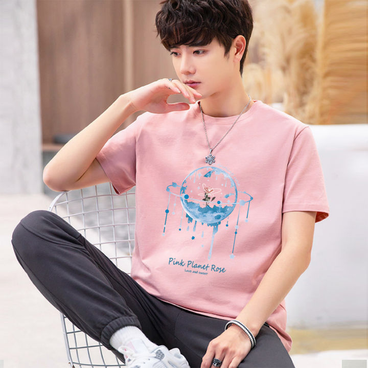 d426-เสื้อยืดแขนสั้นพร้อมส่ง-7สี-ลายการ์ตูน-ขายดีตามเทรนต์-ลายน่ารัก-สีสันสดใส่น่ารัก-ใส่ได้ทั้งหญิงและชาย