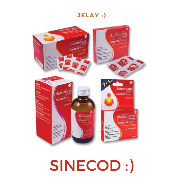 SINECOD Syrup Forte 7.5mg X 120mL (DRY COUGH,MAKATING LALAMUNAN,MATAGAL