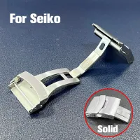 Solid Watch Buckle for Seiko 304 Stainless Steel Diving Style Folding Clasp 18mm 20mm 22mm 24mm Metal Watch Band Accessories Straps