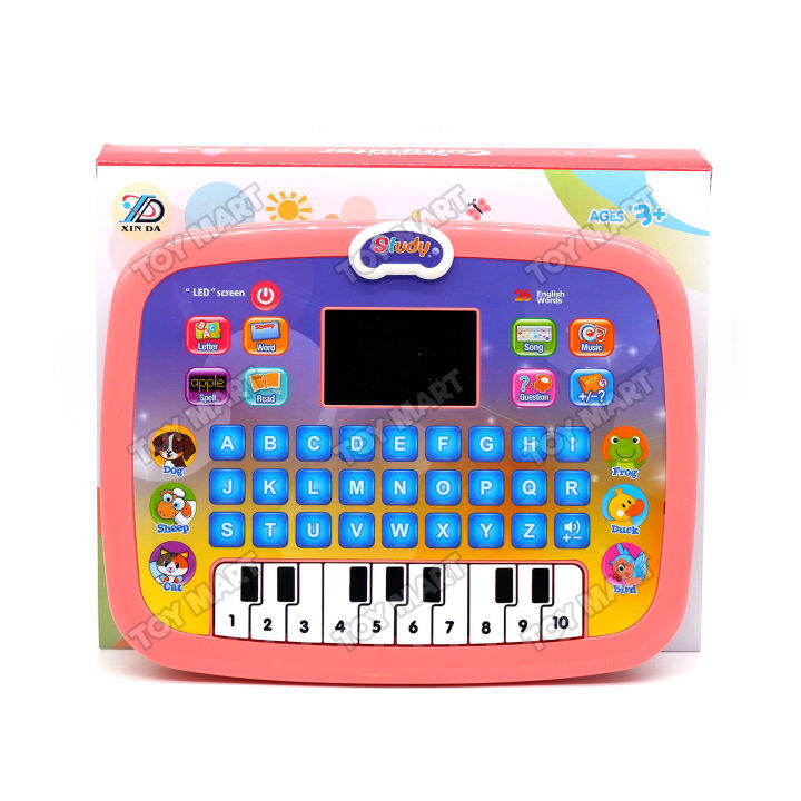 Educational Laptop w/ LED Screen Toy Tablet for Kids Learning Computer ...