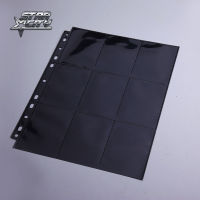 Black DOUBLE Sided 18 Pockets Page Trading Card Protectors For Board Games Pokemon YuGiOh TCG