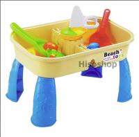 โต๊ะกะบะเล่นทรายพร้อมอุปกรณ์ปิดฝาเป็นโต๊ะเขียนหนังสือ 2 in1 Beach Toys