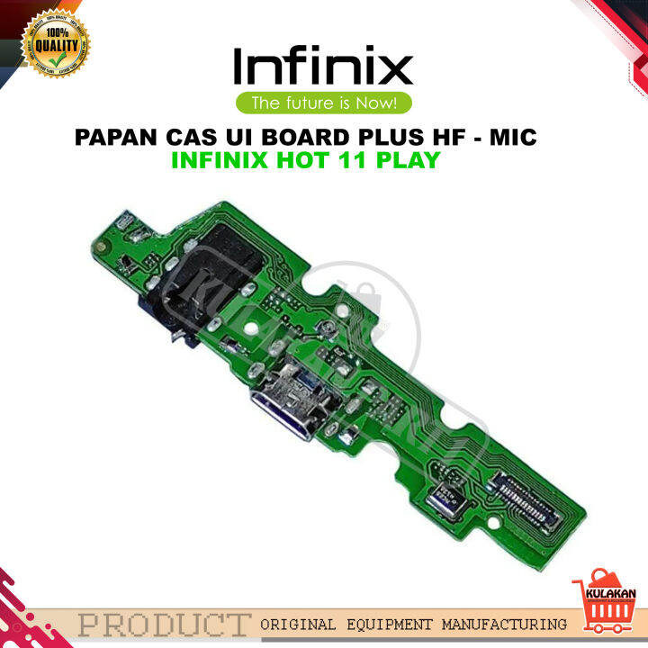 KONEKTOR CHARGER INFINIX HOT 11 PLAY X688B PCB BOARD PAPAN CAS MIC HF ...