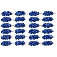 72Pcs Cheerleading Pom Poms Metallic Foil Cheer Pom Poms with Plastic Handle for Adults Kids Cheerleaders Party Blue