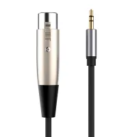 SZC สายออดิโอความคมชัดสูงการถ่ายโอนสัญญาณปลั๊กเล่น3.5Mm แจ็คเป็น XLR 3 Pin ไมโครโฟนตัวเมียเชื่อมต่อระบบเสียงสายอุปกรณ์เครื่องเสียงเชื่อมต่อระบบเสียงที่มีประโยชน์