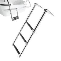 Boat Ladder Telescoping Stainless Steel Marine Boat Ladder Folding Telescoping Ladder Pontoon Boat Swimming Upper Platform Ladder sweet