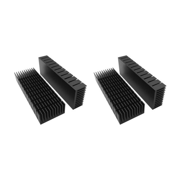 4 Pcs 40mm Heatsink Kit 120mm x 40mm x 20mm, Cooler Aluminum Heatsink ...