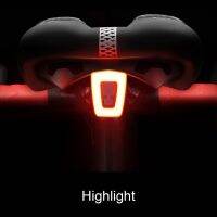 ✶✸ Bicycle Rear Taillight Rechargeable Water Resistant 9 Light Mode Options Light LED USB for Cycling Safety Mountain Road