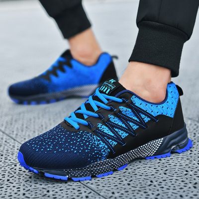 Men Sneakers Breathable Mesh Casual Shoes Lac-up Mens Shoes Lightweight Vulcanize Shoes Walking Sneakers Zapatillas Hombre