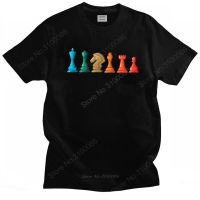 Stylish Retro Chessmen Chess Tee Tops Men Short Sleeved Casual Board Game T Shirt O-neck Loose Fit Cotton Chess T-shirt Clothes XS-6XL