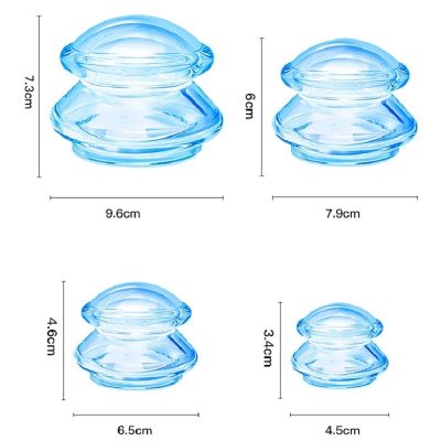 ‘；【-； Silicone Massage Cups Masajeador Vacuum Suction Cup Set Anti Cellulite Jar Deep Tissue  Cupping Relaxation Body Massager