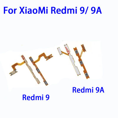 สำหรับ XiaoMi Redmi 9A ด้านข้าง9ระดับเสียงสวิทช์ไฟสายเคเบิ้ลหลักปุ่มเปิดปิด