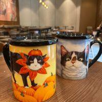 Exported to the States LANG mug lid large-capacity ceramic cup coffee cat control water