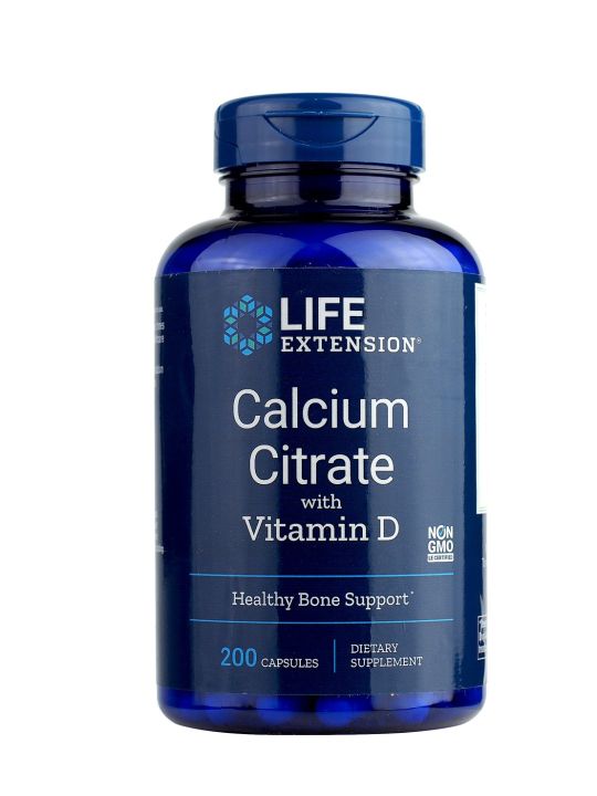 หมดอายุ-06-24-life-extension-calcium-citrate-with-vitamin-d-200-soft-capsule-แคลเซียม