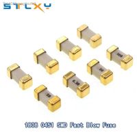 ✤✸ 5PCS Gold 1808 125V 250V AC 0451 SMD Fast blow Fuse 0.5A 1A 2A 3A 4A 5A 6.3A 8A 10A 12A 15A 500MA 750MA 0451 ultra-rapid fuses