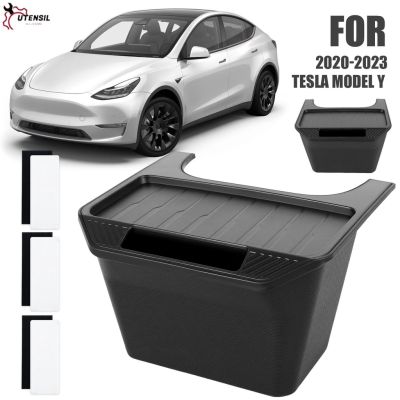 กล่องเก็บของ ซ่อนเบาะหลังรถยนต์ กันน้ํา สําหรับ Tesla Model Y 2020-2023