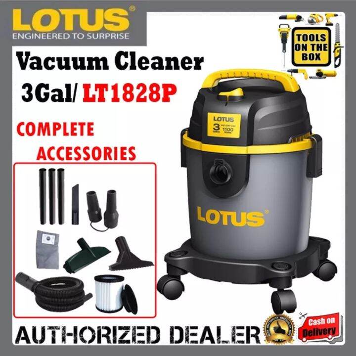 【COD】 Lotus Vacuum Cleaner Wet/Dry 3 Gallon 10 liters LT1828P Lazada PH