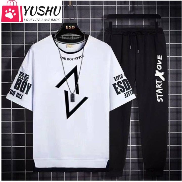 Yushu Tuổi Teen Mùa Hè Ngắn Tay Áo T-Shirt Phù Hợp Với Bé Trai 12 ...